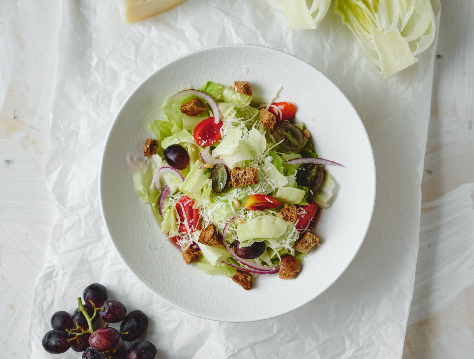 סלט קיסר ענבים